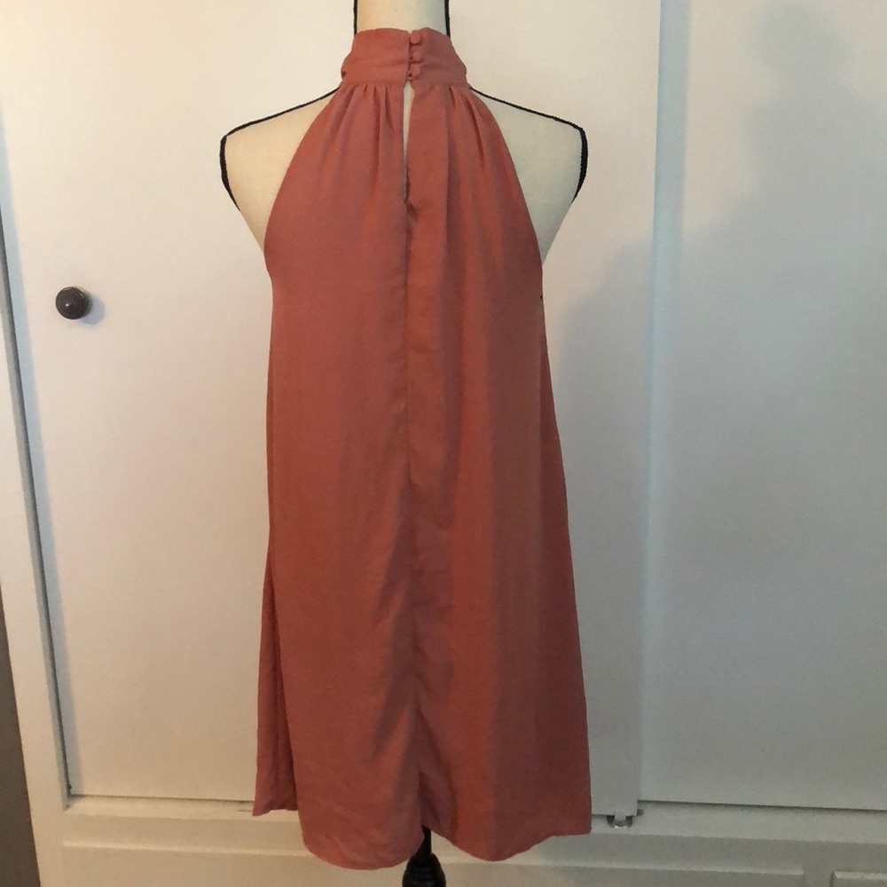 Sold Mauve stealth dress with bow - Picture 4 of 5
